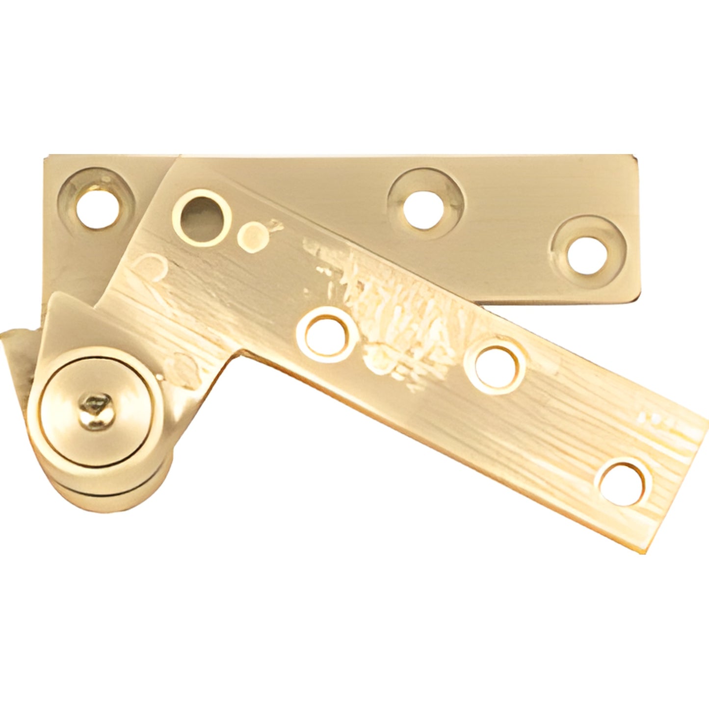 CRL9075PB polished brass full-mortise offset pivot for doors, non-handed, fits aluminum, wood, and hollow metal doors