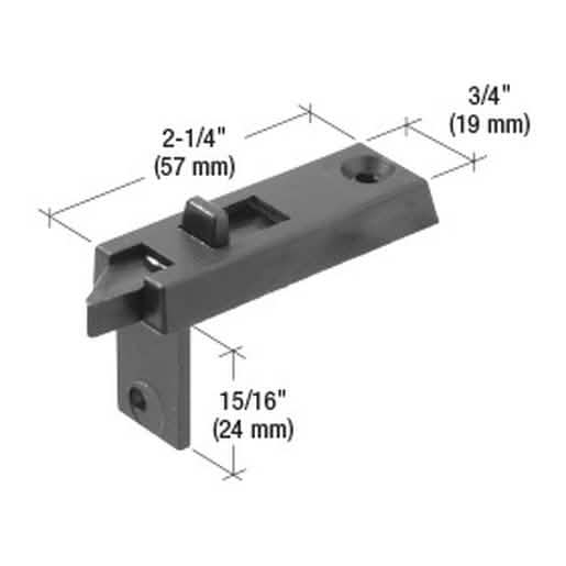 CRL Black Tilt Window Latch for Better Bilt Window - Durable, Easy Installation, Secure Fi