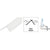 CRL White Snap-In Vinyl Glazing Bead for Window Glass