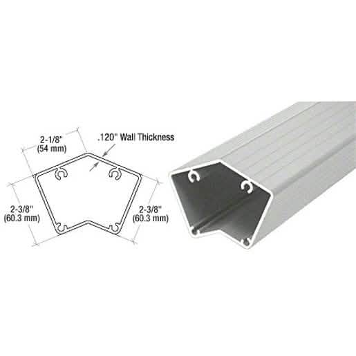 CRL Metallic Silver 36" 135° Post for 200-400 Series, sleek and durable design.