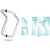 CRL 12 in Polished Stainless Glass Door Back-to-Back Elbow Pull