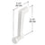 CRL White Casement Window Operator Handle 11/32" Spline Replacement