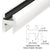 CRL Brite Anodized Deluxe 95 in Shower Door Header Kit