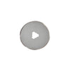 Olfa RT28B 1 in (28mm) tungsten rotary replacement blade, circular cutter with center mounting hole.