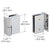 CRL 316 Brushed Stainless Right-Hand Wall-to-Glass Gate Hinge