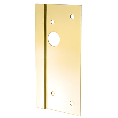 CRL Polished Brass 4" x 10" Right-Hand Center Lock Security Latch Guard