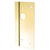 CRL Polished Brass 4" x 10" Right-Hand Center Lock Security Latch Guard