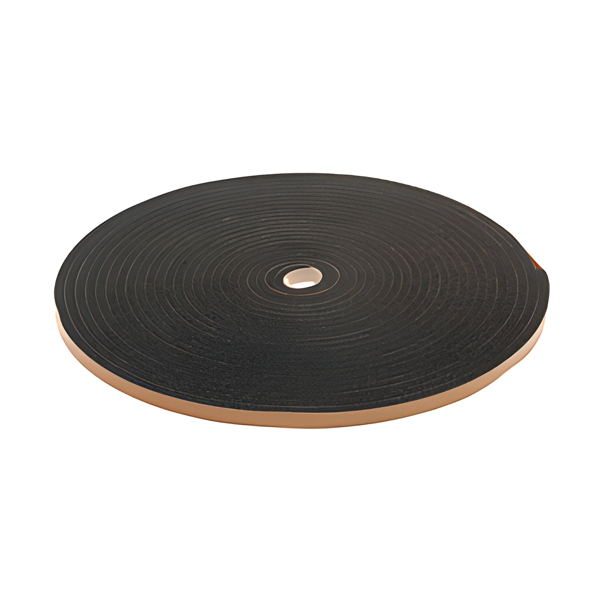 Roll of black CRL Sticker-Tite adhesive-backed closed-cell sponge rubber tape, 50 ft, 5/16" thick, 1/2" wide (SKU 1044022)