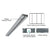 CRL Brushed Stainless 4" Header with Glazing Pocket - Custom Length