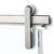 Latitude 34 Meridian Brushed Stainless Sliding Barn Door Hardware Kit