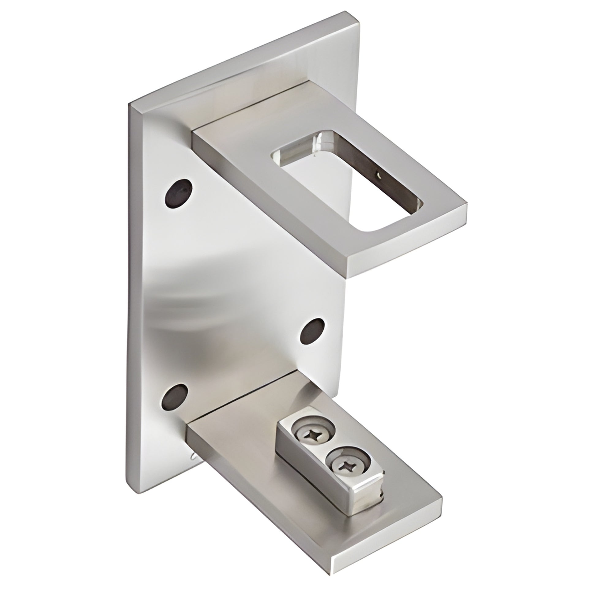 CRL P9FBBS brushed stainless Alloy 316 fascia-mount bracket for 1-1/2" and 1.9" posts, four-fastener plate
