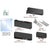 CRL Matte Black Patch Kit for Double Doors w/ Transom - No Lock