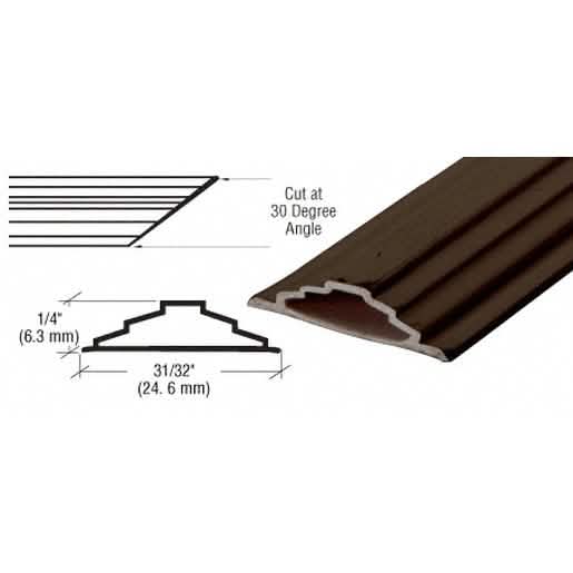 CRL Bronze PVC Low Profile Step Grid - Durable, sleek design for enhanced safety and style