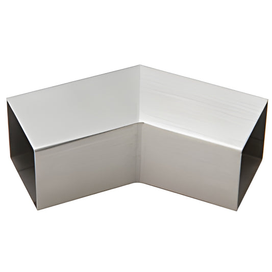 HRS15H3BS stainless steel 135 slip-fit square handrail corner, brushed finish, for 1-1/2 (38 mm) square tubing