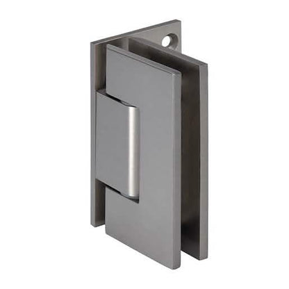 CRL Brushed Nickel Adjustable Wall Mount Offset Back Plate Hinge for Shower Doors
