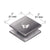CRL Brushed Stainless Steel 2x2 Square Storefront Glass Clamp