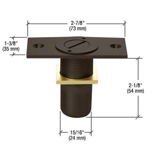 CRL Dark Bronze Dust Proof Keeper Locking Option - Secure, durable, stylish door hardware