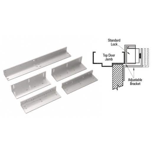 SDC Anodized Aluminum Top Jamb Mounting Bracket for Double SDC1512 Magnetic Lock