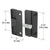CRL Black Sliding Screen Door Latch and Pull with 3" Screw Holes for Columbia-Matic Doors