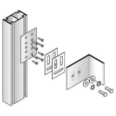 CRL-U.S. Aluminum Mid-Span Wall Jamb Anchor IW3250 Series - 6 Pack