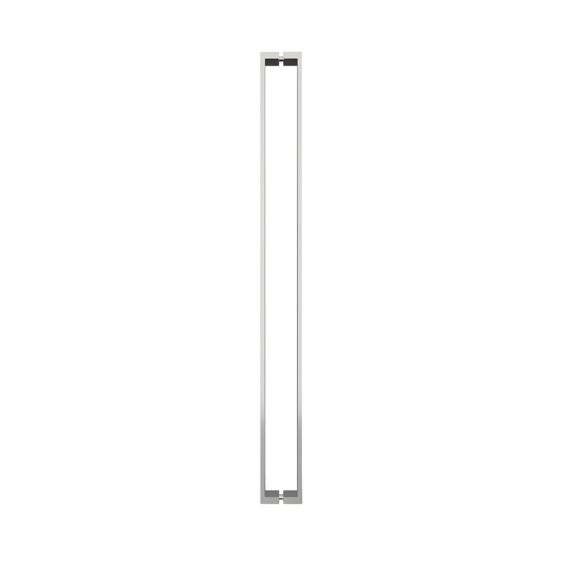 HPH48UPS polished stainless steel U-style rectangular shower door pull, back-to-back mount for 3/8 glass, 47-7/16 c-to-c