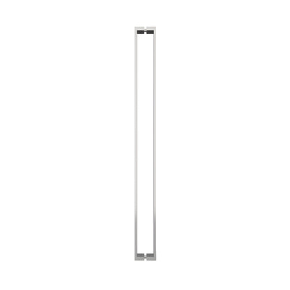 HPH48UPS polished stainless steel U-style rectangular shower door pull, back-to-back mount for 3/8 glass, 47-7/16 c-to-c