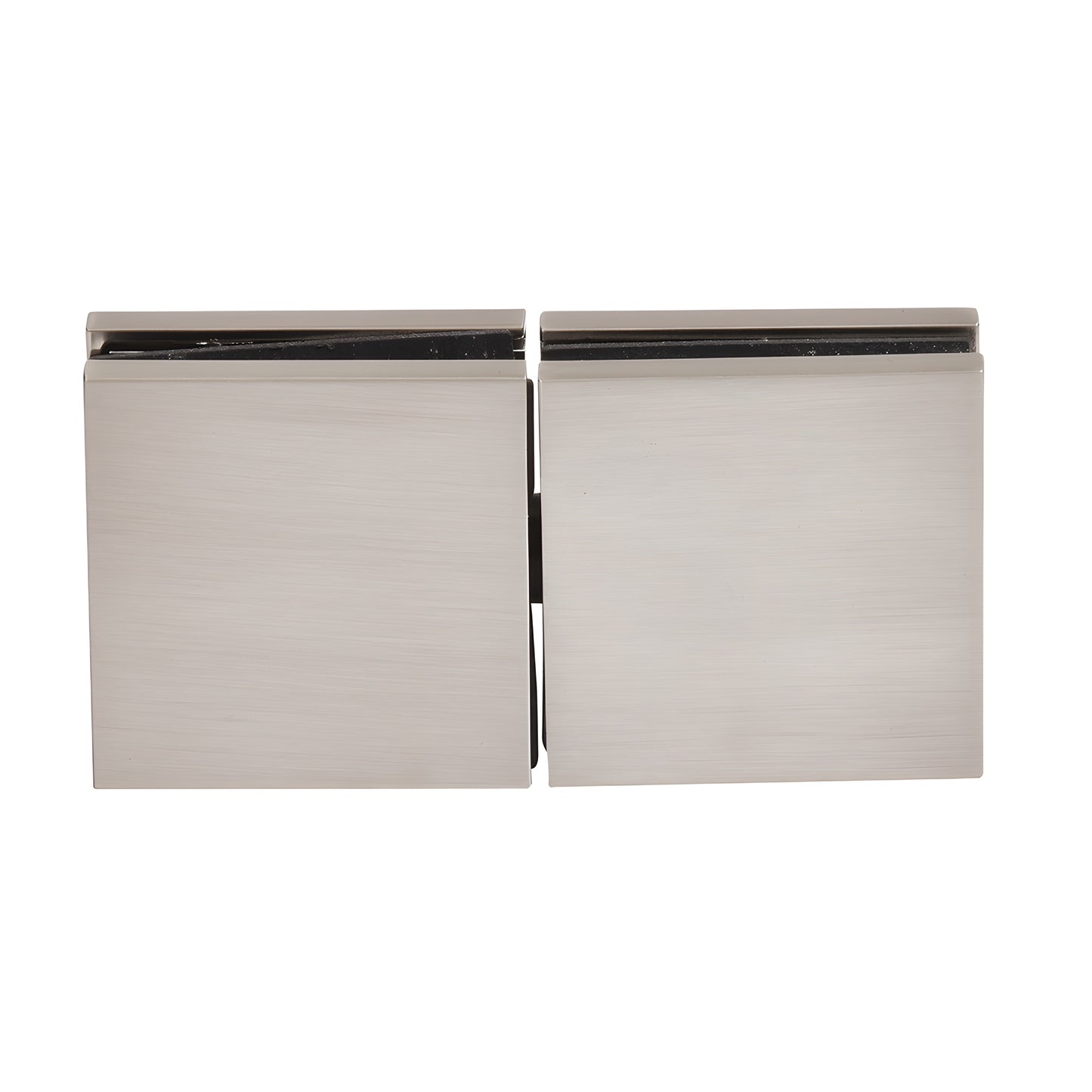 CRL Zero Clamp CCS4BN - brushed nickel solid brass concealed shower clamp for 3/8-1/2 in. glass