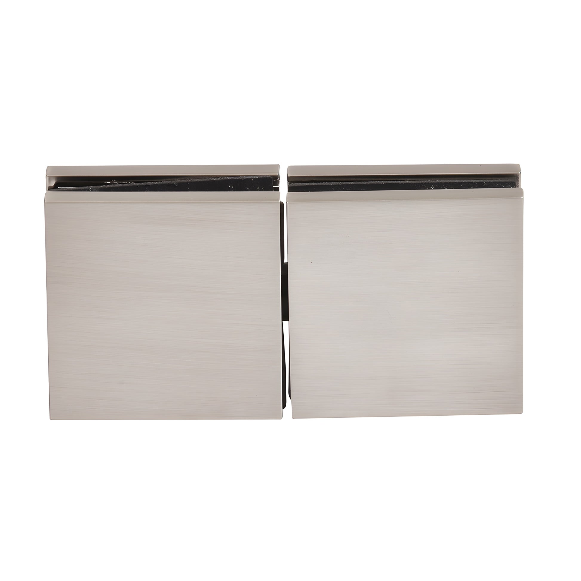 CRL Zero Clamp CCS4BN - brushed nickel solid brass concealed shower clamp for 3/8-1/2 in. glass