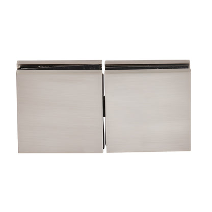 CRL Zero Clamp CCS4BN - brushed nickel solid brass concealed shower clamp for 3/8-1/2 in. glass