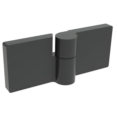 CRL Lugano Matte Black 180° Glass-to-Glass Shower Hinge – Right