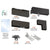 CRL Matte Black NA Patch Door Kit for Fixed Transom + Sidelite, No Lock