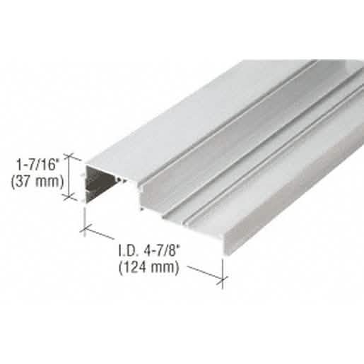 CRL 487 Clear Anodized OfficeFront™ Glazing Base - 24'-2" for sleek, modern office design.