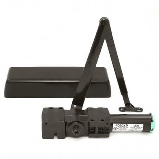 LCN Dark Bronze Heavy-Duty 4041 Series Door Closer: Adjustable, ANSI Grade 1 Surface Mount