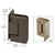 CRL Pinnacle 044 Wall Mount Offset Door Hinge - Oil Rubbed Bronze