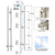 CRL 316 Stainless Steel 84" Polished Upward-Locking Ladder Pull