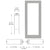 CRL-U.S. Aluminum Clear-Anodized Custom 550W Single-Blank Entry Door