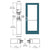 CRL-U.S. Aluminum IG600 StormFront Single Gear-Hinged Storefront Door
