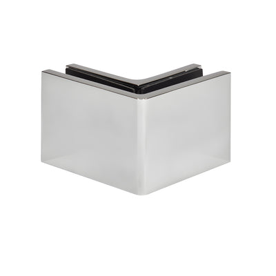 CRL Polished Chrome 90° Zero-Offset Wall-to-Glass Clamp