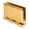 Polished brass Prima pivot hinge for frameless glass doors, floor/head mount, 8-10mm glass - SKU PPH01BR