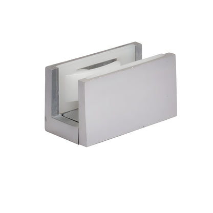 CRL2940 satin anodized bottom guide for sliding glass doors, adjustable nylon insert for 8-12mm (5/16-1/2") glass.