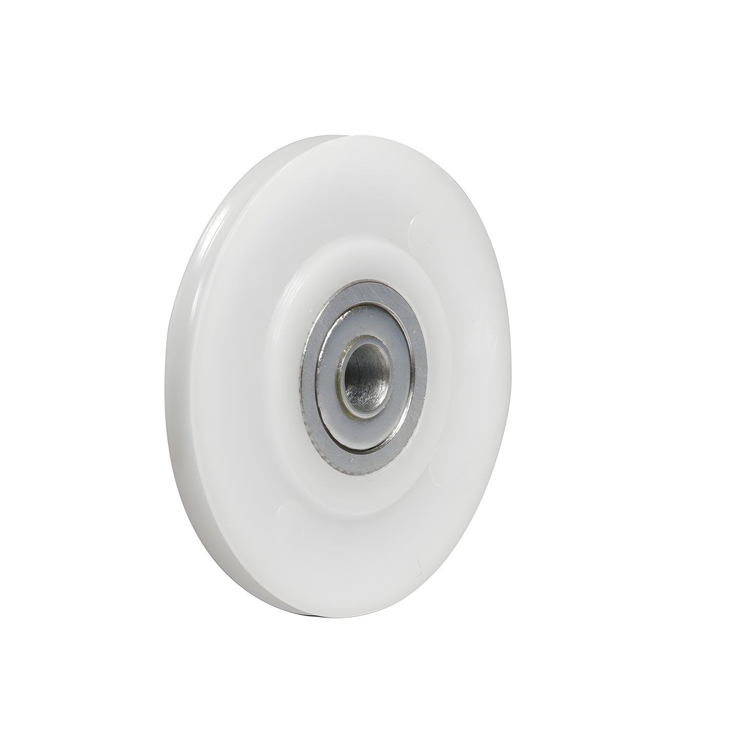 REPK9N white nylon concave roller wheel with metal ball bearing, 2 in. diameter