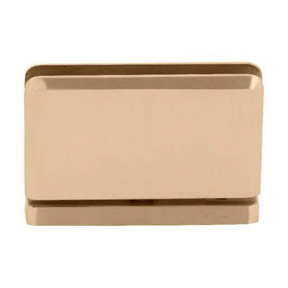 Satin Brass Prima 01 Series Hinge: Top/Bottom Mount, Sleek Design, Ideal for Glass Doors.