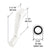 CRL White Casement Window Replacement Handle 5/16in Spline 2-11/16in