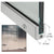 CRL Brushed Stainless LH Tall Slender Door Rail 35-3/4in x 1-3/8in