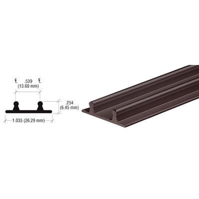 CRL Duranodic Bronze Aluminum Lower Channel - Deep-Recess Replacement