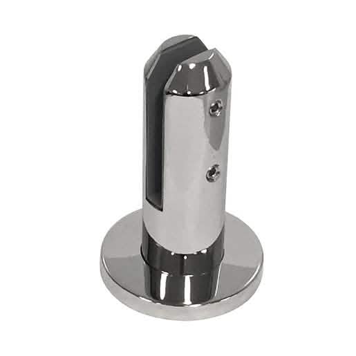 CRL Polished Stainless Steel 2205 Round Spigot for glass railing, sleek and durable design