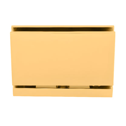 Polished brass Senior Cardiff pivot hinge for 1/2" tempered glass (SRCAR01BR)