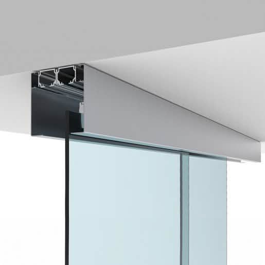 CRL50 Series Two Panel Telescoping Ceiling Mount Kit, Right Stack - Sleek Modern Design