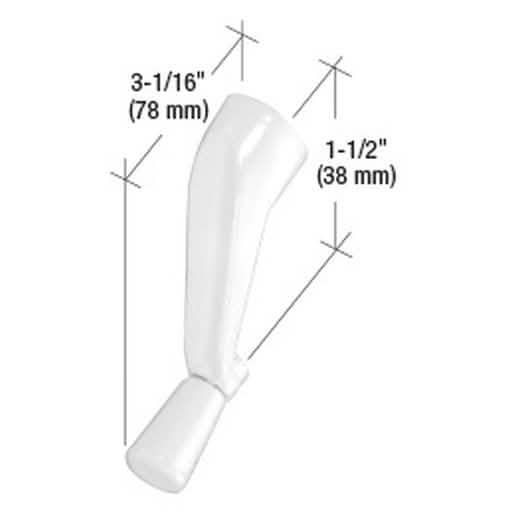 CRL White Crank Handle for Andersen Windows - Durable, Stylish Replacement Part