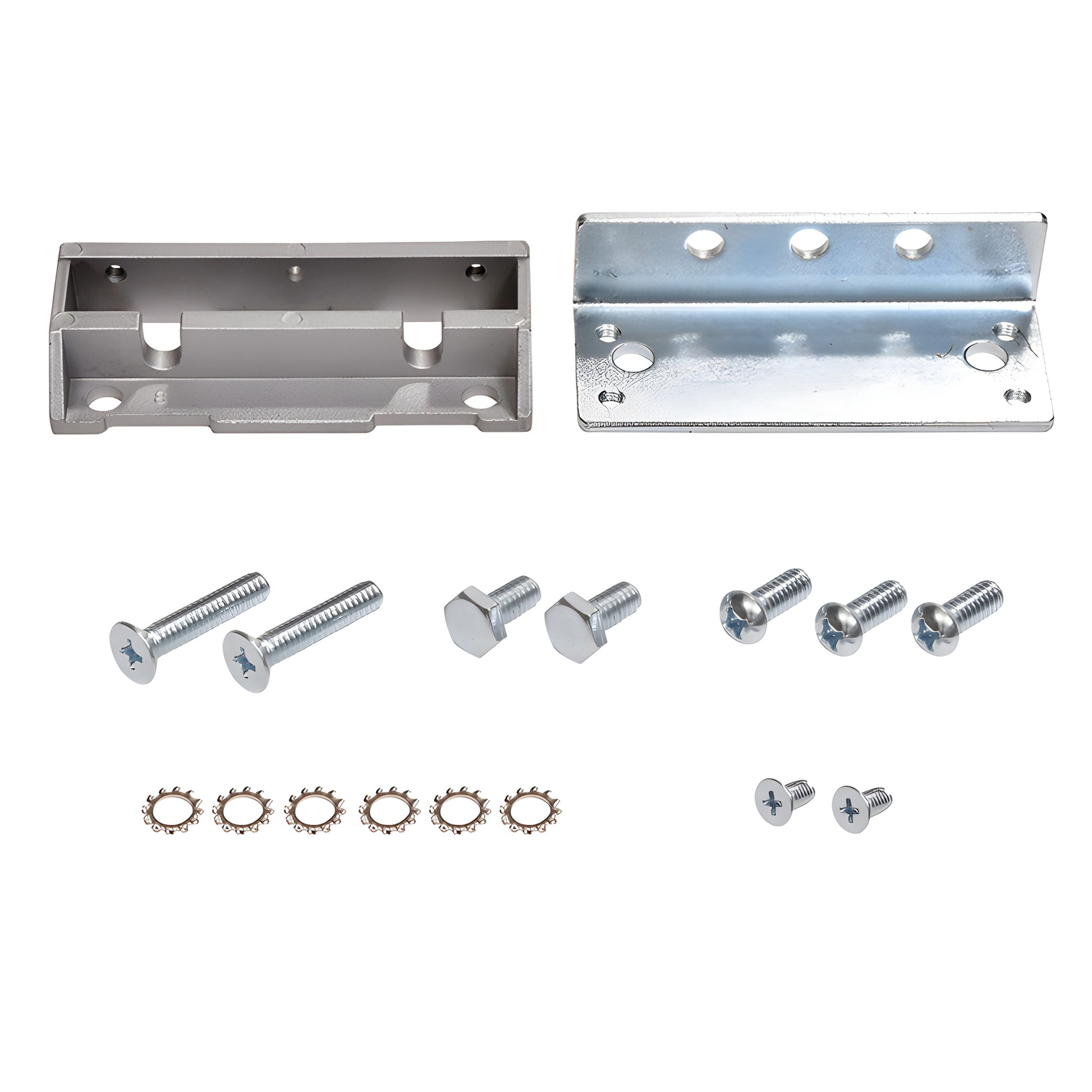 CRL8010FA overhead concealed closer mounting clip set - brackets with screws, bolts and washers for Arch Aluminum doors